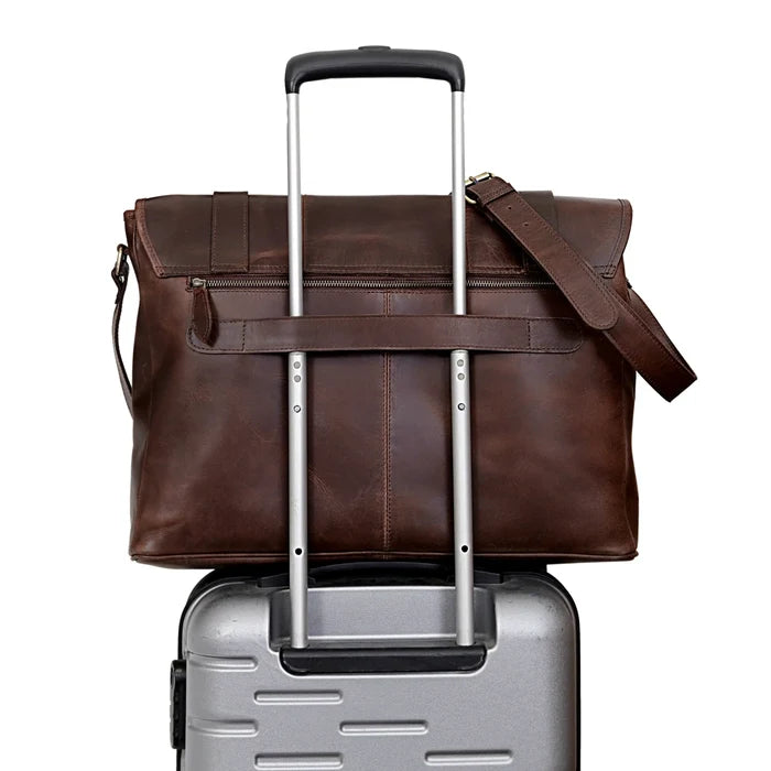 Farm Leather Messenger Bag - Brown