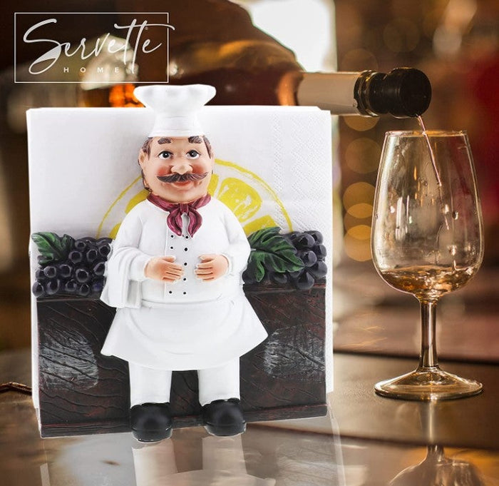 chef figurine napkin holder