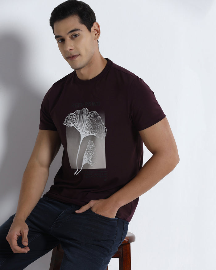 Fig Crew Neck Printed T-Shirt - James