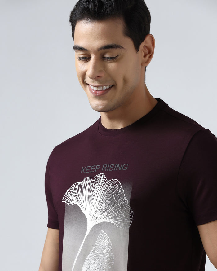 Fig Crew Neck Printed T-Shirt - James
