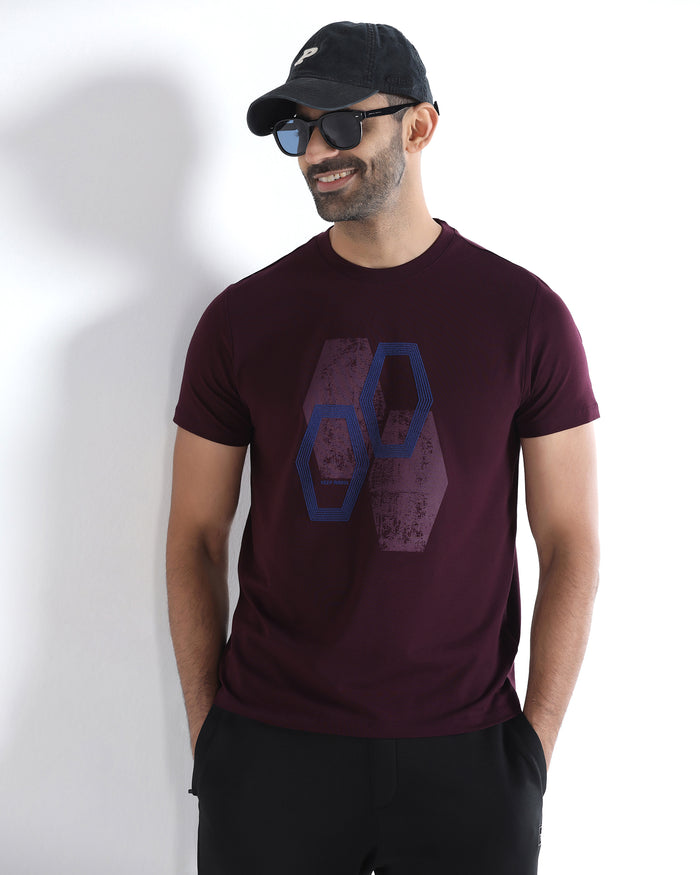 Fig Crew Neck Printed T-Shirt - Moaning