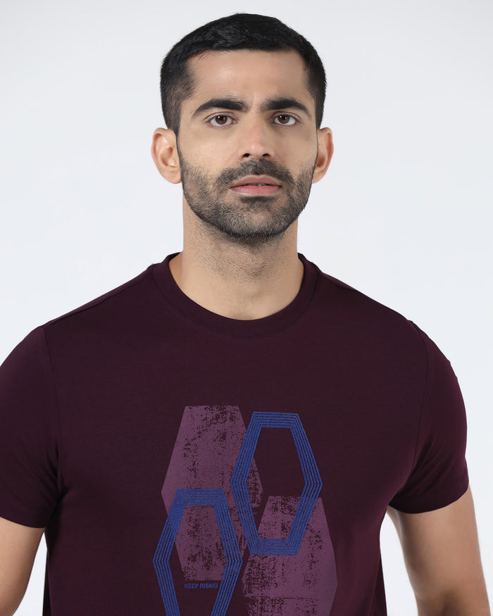 Fig Crew Neck Printed T-Shirt - Moaning