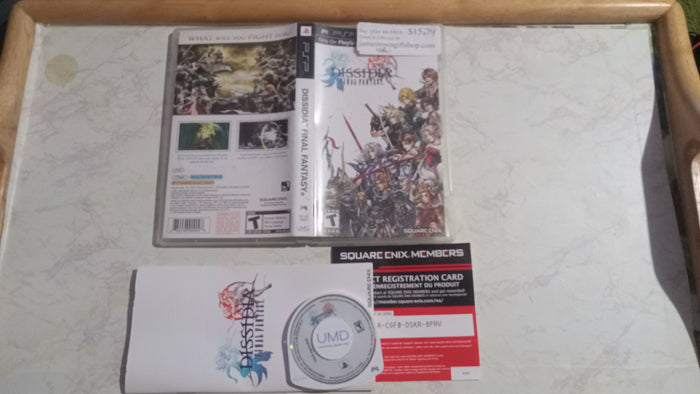 Final Fantasy Dissidia PSP COMPLETE Tested Video Game Square Enix
