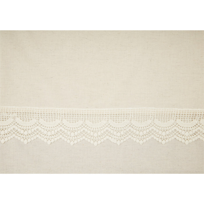 Flax and Lace Shower Curtain-Lange General Store