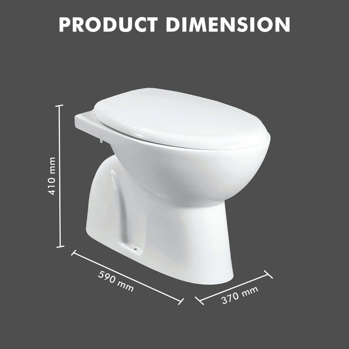 Floor Mounted Ceramic One Piece Close - Selvo Consealed