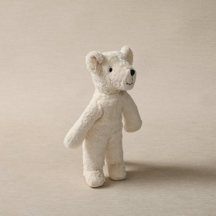 Floppy white stuffed bear