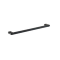 Flores 800 Black Single Towel Rail - Acqua Bathrooms