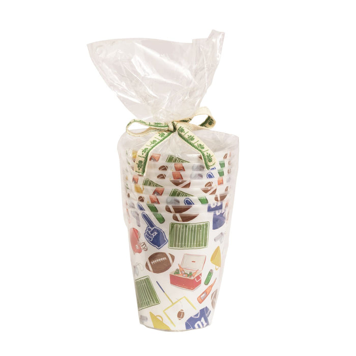 Football Allover Party Cups Set of 8