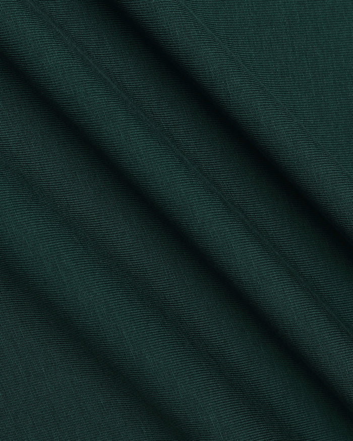 Forest Green Crew Neck Printed T-Shirt - Petunia