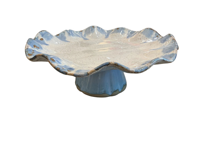Freeform Cake Stand - Blue Willow