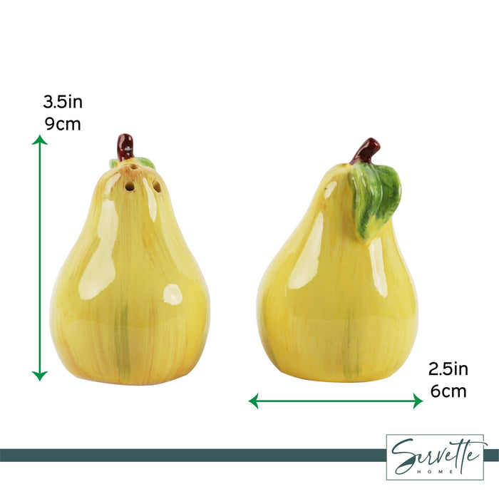 Fruit Salt and Pepper Shakers Set - Pear