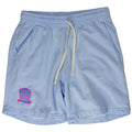 Fruntz Hydrangea Shorts Contact Blue & Bright Pink Logo