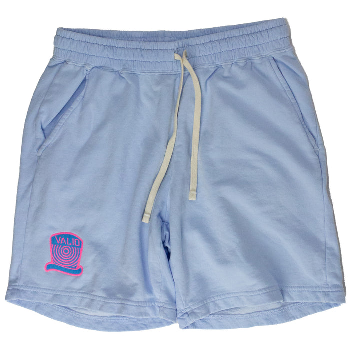 Fruntz Hydrangea Shorts Contact Blue & Bright Pink Logo