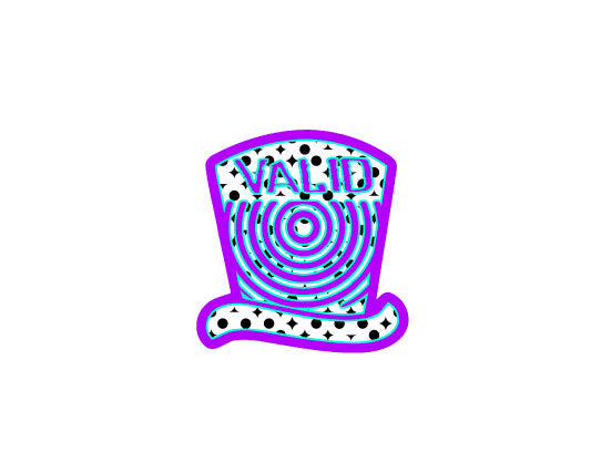 Fruntz Purple, Teal and White Sticker #20
