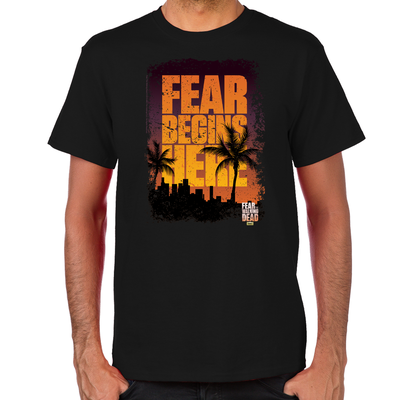 FTWD Fear Begins Here Men's T-Shirt