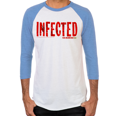 FTWD Infected Men's Baseball T-Shirt