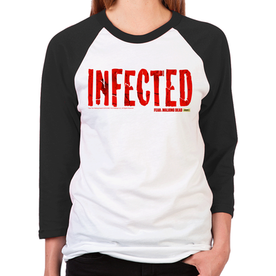 FTWD Infected Women's Baseball T-Shirt