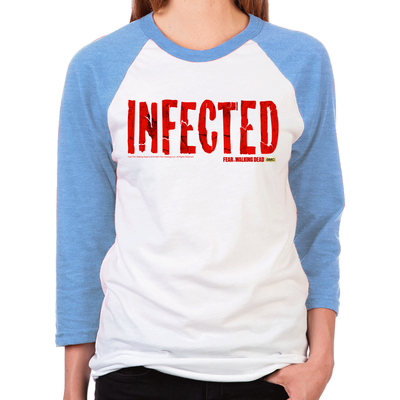 FTWD Infected Women's Baseball T-Shirt