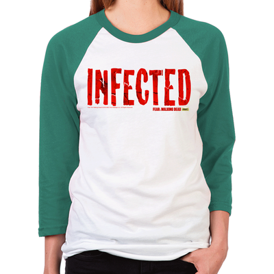 FTWD Infected Women's Baseball T-Shirt