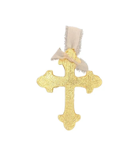 Gilded Medallion Trefoil Cross