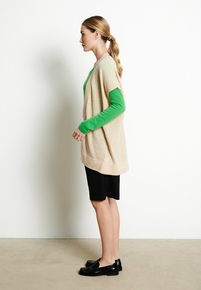 RIA 4 Kimono en cachemire beige
