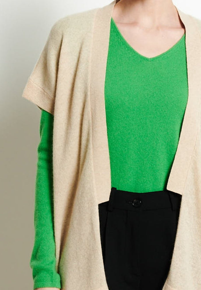 RIA 4 Kimono en cachemire beige