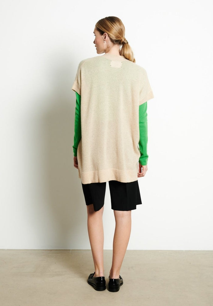 RIA 4 Kimono en cachemire beige
