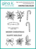 Gina K. Designs - Stamp & Die Set - Christmas Floral Builder. Set by Arjita Singh. At Embellish Away in Bowmanville Ontario Canada.
