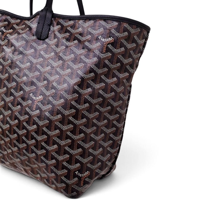 GOYARD BLACK SAINT LOUIS PM TOTE BAG