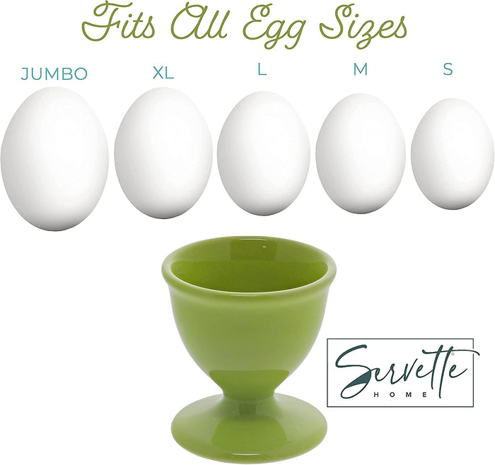 Green Ceramic Egg Cups