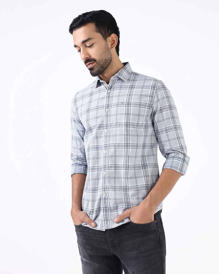Grey Check Shirt - Farlen