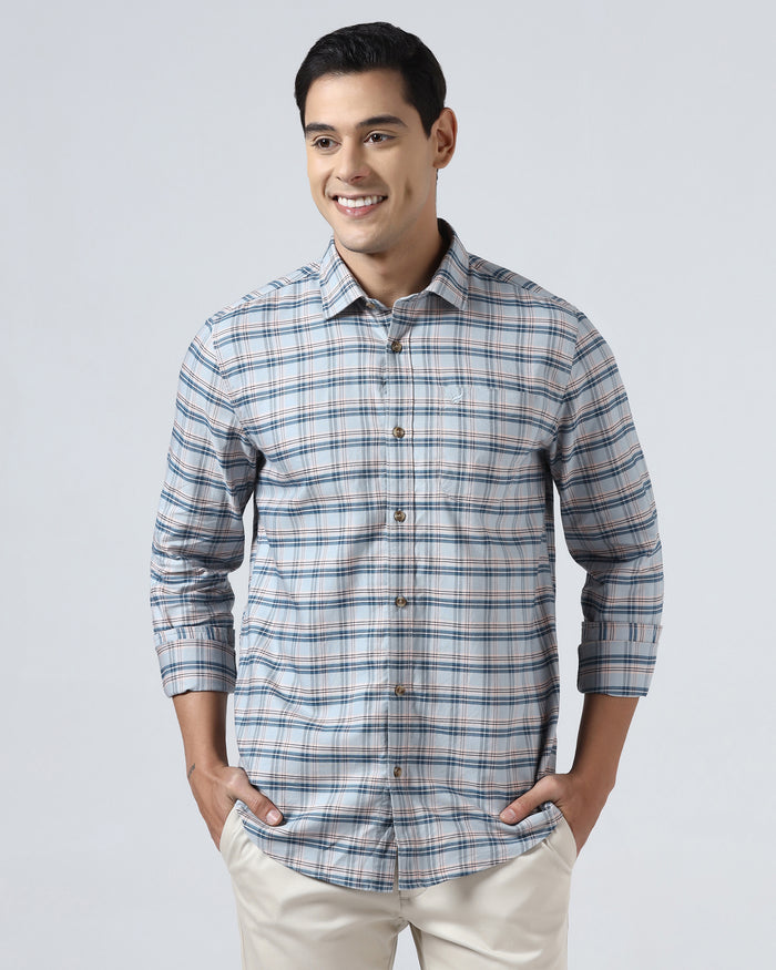 Grey Check Shirt - Valento