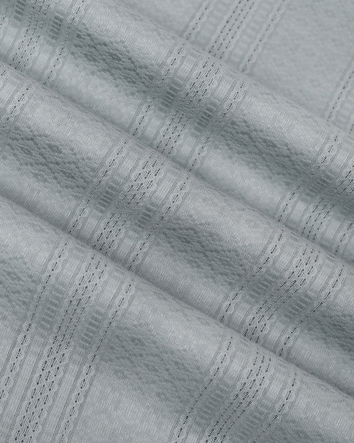 Grey Half Sleeve Textured Shirt - Lambo