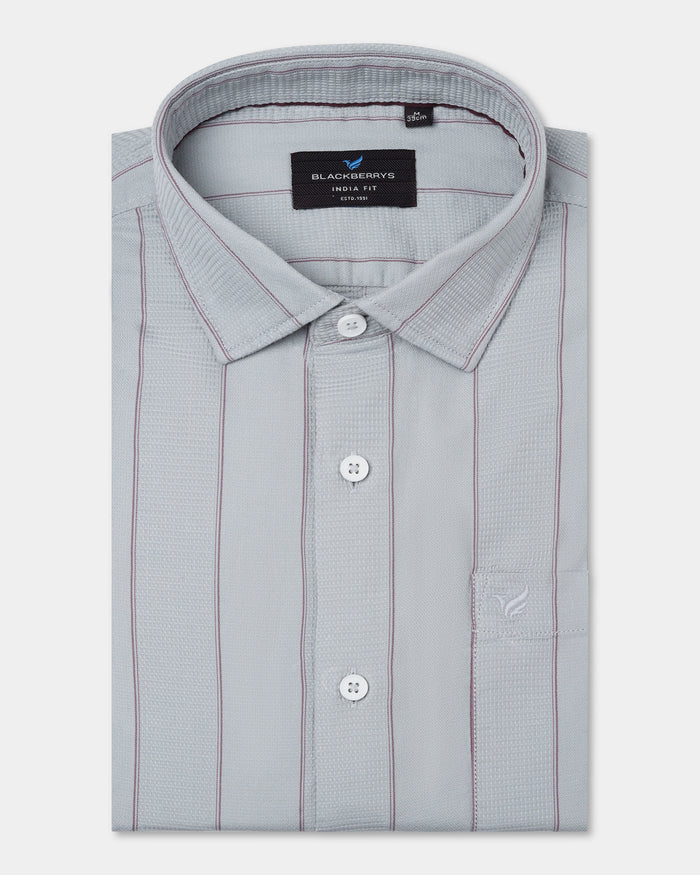 Grey Stripe Shirt - Sabel
