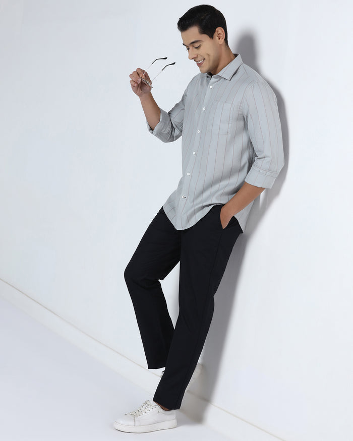 Grey Stripe Shirt - Sabel