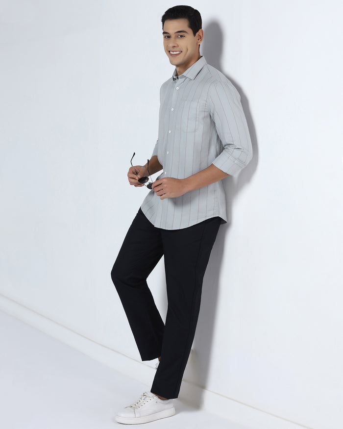 Grey Stripe Shirt - Sabel