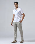 Grey Textured Khakis - Ibis