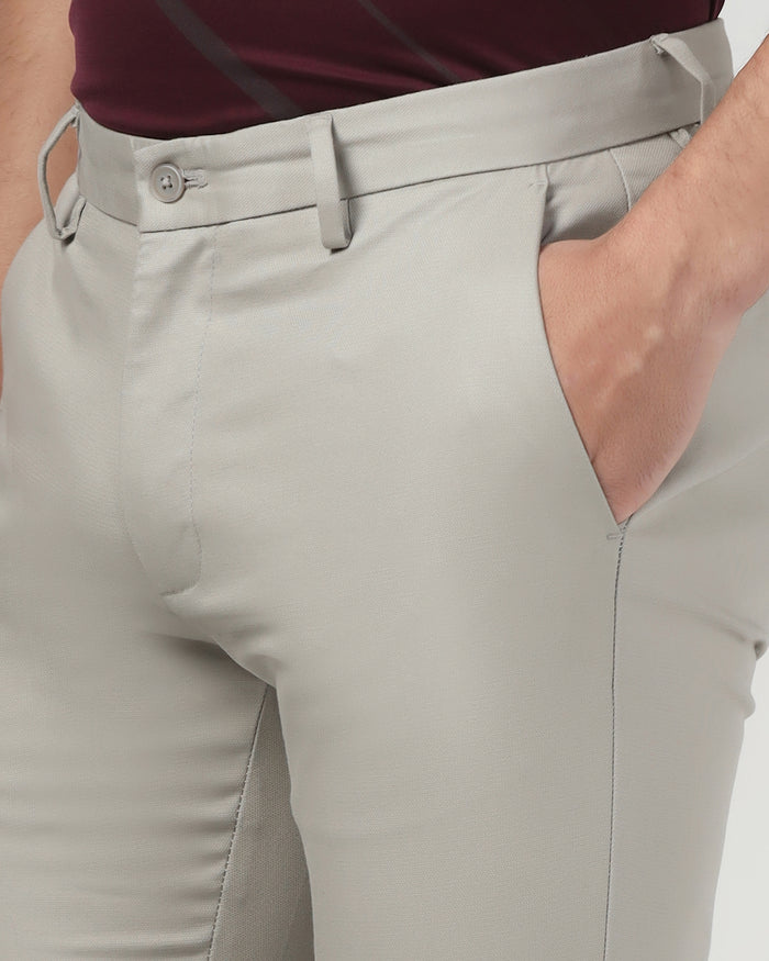 Grey Textured Khakis - Ibis