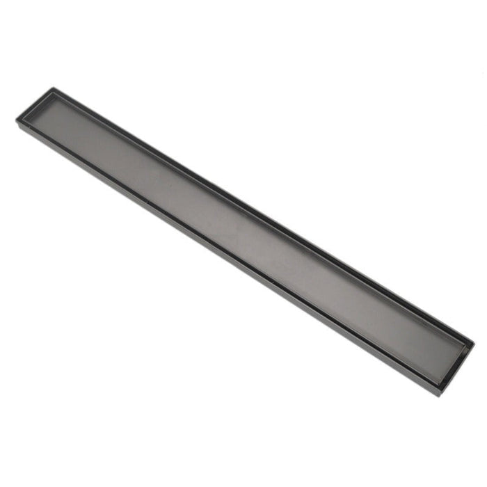 Gun Metal DIY 800mm Tile Insert Floor Waste - No Drain - Acqua Bathrooms