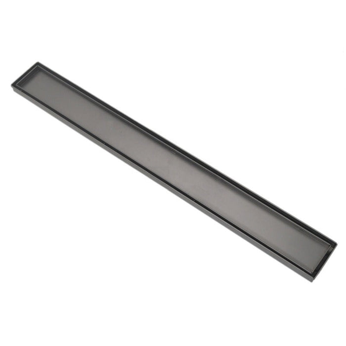 Gun Metal DIY 900mm Tile Insert Floor Waste - No Drain - Acqua Bathrooms