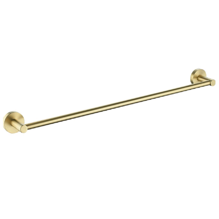 Cesena 750 Brushed Gold Single Towel Rail - Acqua Bathrooms