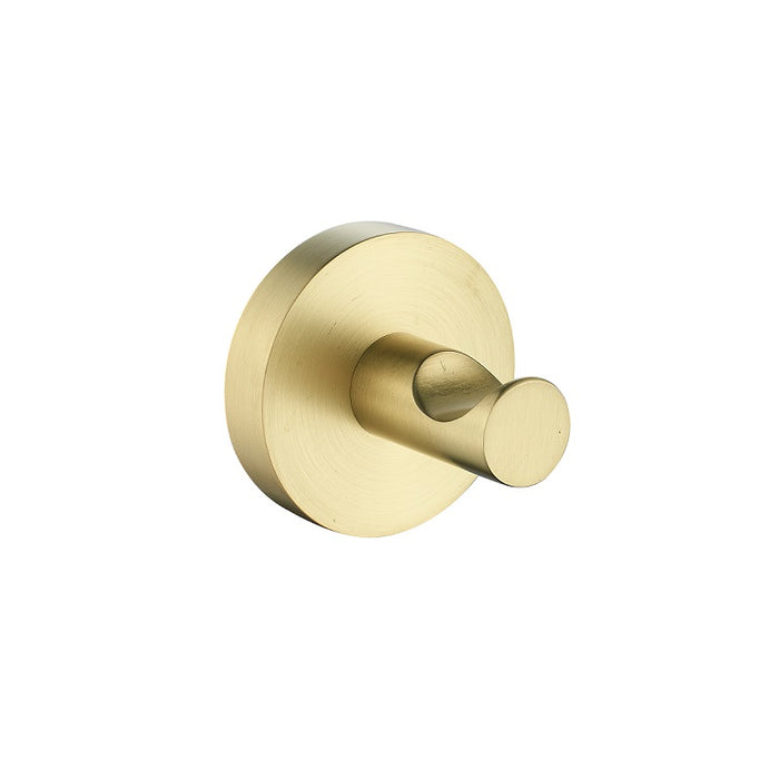 Cesena Brushed Gold Robe Hook - Acqua Bathrooms