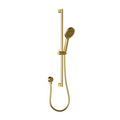 Cesena Brushed Gold Round Shower Rail - Acqua Bathrooms