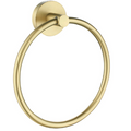 Cesena Brushed Gold Towel Ring - Acqua Bathrooms