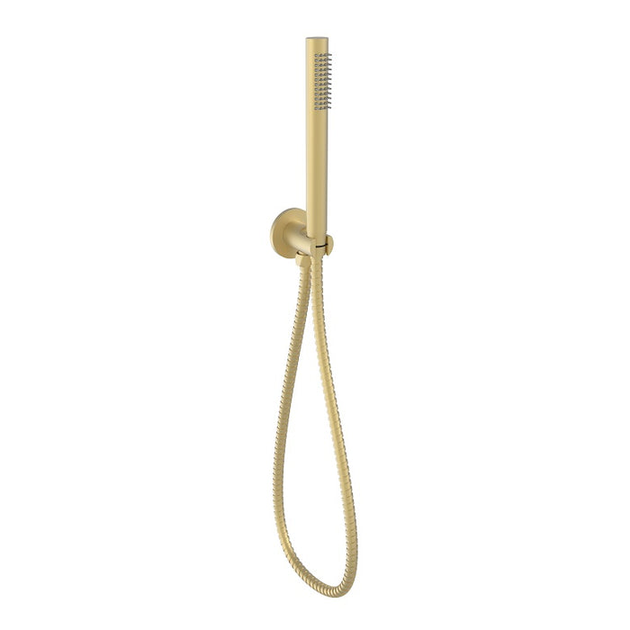 Cesena Hali Slim Brushed Gold Hand Held Shower Rail - Acqua Bathrooms