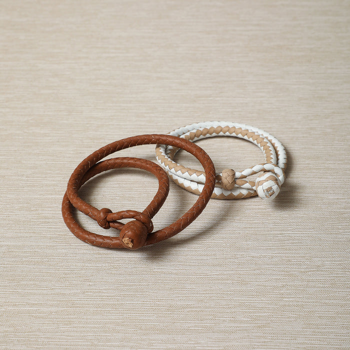 Hand-braided Leather Bracelets