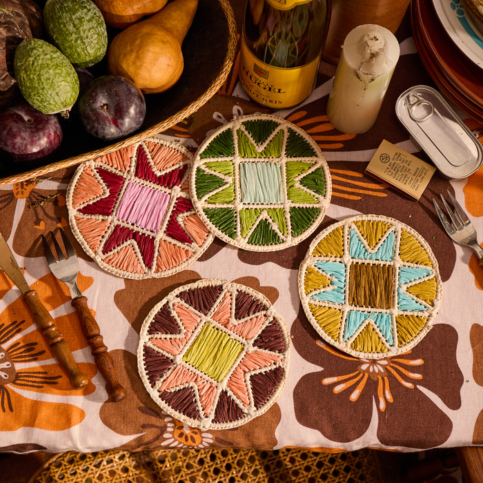 Harriet Coaster - Ochre