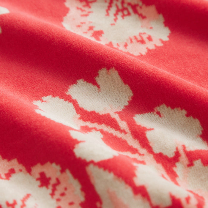 Hazel Velvet Pillowcase - Vermillion Standard
