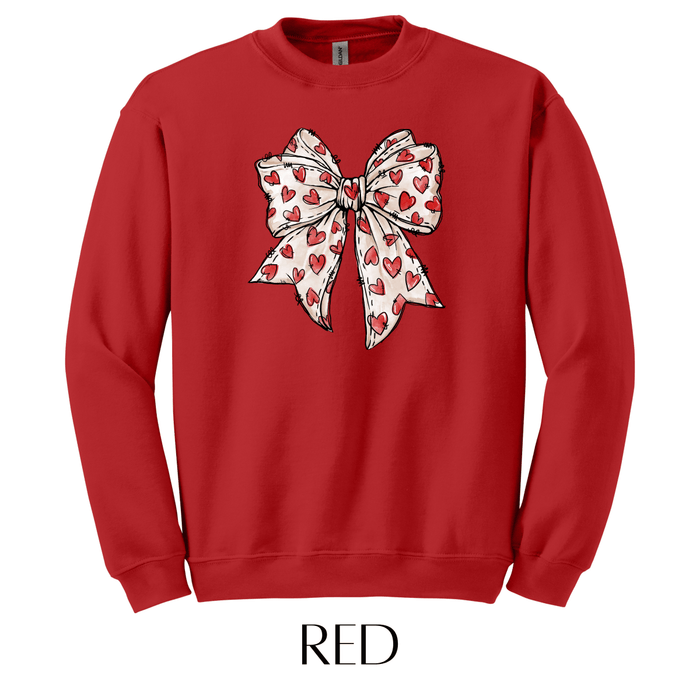 Heart Bow Graphic Pullover - FINAL SALE - Macoma Boutique555 Presales