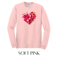 Heart Strokes Long Sleeve Graphic Tee - FINAL SALE - Macoma Boutique555 Presales